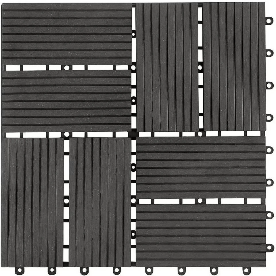 EUGAD WPC-Fliesen, 22 Stück WPC Terrassenfliesen Klickfliesen 30x30cm Coffee Anthrazit, Dunkelgrau, Hellgrau 20 EUGAD WPC-Fliesen, 22 Stück WPC Terrassenfliesen Klickfliesen 30x30cm Coffee Anthrazit, Dunkelgrau, Hellgrau – Bild 20