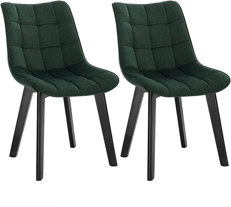 EUGAD Esszimmerstuhl (2 Stück), Wohnzimmerstuhl mit Rückenlehne, Polsterstuhl Küchenstuhl Weich Samt und Holz für ESS- und Wohnzimmer Schwarz Dunkelgrau, Dunkelgrün, Rosa 19 EUGAD Esszimmerstuhl (2 Stück), Wohnzimmerstuhl mit Rückenlehne, Polsterstuhl Küchenstuhl Weich Samt und Holz für ESS- und Wohnzimmer Schwarz Dunkelgrau, Dunkelgrün, Rosa – Bild 19