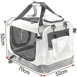 EUGAD Tiertransporttasche, Hundebox faltbar Hundetransportbox Blau -Eugad Möbel Einkaufen 8c1aa99b d0e1 4b11 8e9a 7b5fc2b3f07d