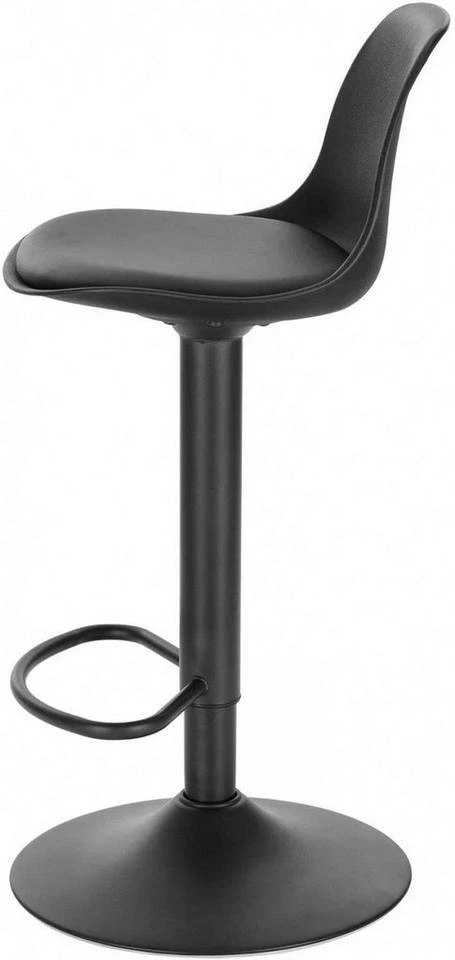 EUGAD Barhocker, mit Rückenlehne, Barstühle Höhenverstellbar und 360° Drehbar, Zeitgenössisch für Esszimmer, Bar Schwarz Grau 6 EUGAD Barhocker, mit Rückenlehne, Barstühle Höhenverstellbar und 360° Drehbar, Zeitgenössisch für Esszimmer, Bar Schwarz Grau – Bild 6