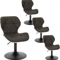 EUGAD Barhocker (4 St), niedriger Barhocker 360° Drehstuhl mit Rückenlehne 120kg belastbar Stuhl höhenverstellbar Kunstleder Sitzhöhe 40-54cm Dunkelbraun Weiß Anthrazit+Weiß, Dunkelbraun+Weiß 27 EUGAD Barhocker (4 St), niedriger Barhocker 360° Drehstuhl mit Rückenlehne 120kg belastbar Stuhl höhenverstellbar Kunstleder Sitzhöhe 40-54cm Dunkelbraun Weiß Anthrazit+Weiß, Dunkelbraun+Weiß -Eugad Möbel Einkaufen 8cb86c74 de24 49e8 b045 13016f8f9b55