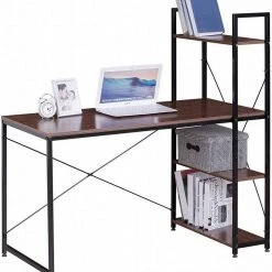 EUGAD Schreibtisch, Bürotisch mit Ablage Holz Stahl 120x64x120cm (BxTxH) Hell Eiche+schwarz Dunkel Buche-Schwarz, Hell Eiche-Schwarz, Hell Eiche-Weiß 24 EUGAD Schreibtisch, Bürotisch mit Ablage Holz Stahl 120x64x120cm (BxTxH) Hell Eiche+schwarz Dunkel Buche-Schwarz, Hell Eiche-Schwarz, Hell Eiche-Weiß -Eugad Möbel Einkaufen 8d1f57fe 77d4 5fe2 9f2c 34d47d78bee5