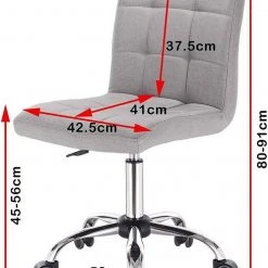 EUGAD Schreibtischstuhl, Bürohocker Schreibtischstuhl Rollhocker drehbar höhenverstellbar Stoffbezug Metall Dunkelgrau, Hellgrau 17 EUGAD Schreibtischstuhl, Bürohocker Schreibtischstuhl Rollhocker drehbar höhenverstellbar Stoffbezug Metall Dunkelgrau, Hellgrau -Eugad Möbel Einkaufen 8d4a68cd de89 5629 9b68 14793819fad1