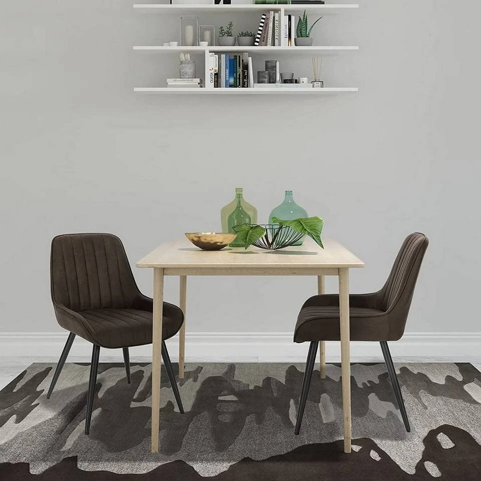 EUGAD Esszimmerstuhl, Polsterstuhl 2er-Set,Sitzfläche aus Stoffbezug Anthrazit, Dunkelbraun, Dunkelgrau 8 EUGAD Esszimmerstuhl, Polsterstuhl 2er-Set,Sitzfläche aus Stoffbezug Anthrazit, Dunkelbraun, Dunkelgrau – Bild 8