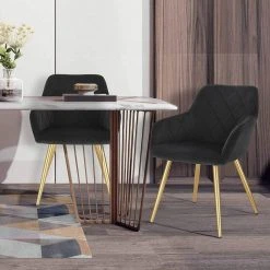 EUGAD Esszimmerstuhl (1 Stück), Wohnzimmerstuhl aus Samt Polsterstuhl mit Armlehnen und Rückenlehne, Gestell aus Metall mit goldenen Beine Dunkelgrau Schwarz 19 EUGAD Esszimmerstuhl (1 Stück), Wohnzimmerstuhl aus Samt Polsterstuhl mit Armlehnen und Rückenlehne, Gestell aus Metall mit goldenen Beine Dunkelgrau Schwarz -Eugad Möbel Einkaufen 8ebbdb20 0a1d 4b30 9065 49a0d0d131d9