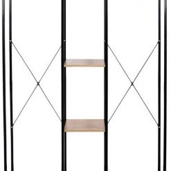 EUGAD Kleiderständer, Wäscheständer Garderobenständer mit Ablage Schwarzrohre und Eiche Platte Schwarz-Hell Eiche, Schwarz-Vintage, Wei&szlig;-Eiche -Eugad Möbel Einkaufen 8f6bf794 ee76 57de 9b90 8142caf111f1