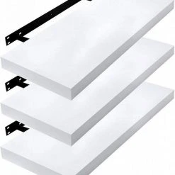 EUGAD Wandregal, 3er-Set Wandregal in verschiedenen Farben & Größen Weiß Schwarz, Wei&szlig; -Eugad Möbel Einkaufen 8fa7a2d5 2a5f 5d46 9400 c3fe7b147151