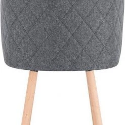 EUGAD Esszimmerstuhl, 2er-Set Esszimmerstuhl gepolsterte Sitzfläche aus Leinen Massivholz -Eugad Möbel Einkaufen 900f3bc3 d602 5517 accf 083e22db667c