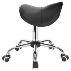 EUGAD Drehstuhl (1 Stück), Sattelhocker gepolstert höhenverstellbar aus Kunstleder Grau Schwarz, Wei&szlig; -Eugad Möbel Einkaufen 90dd5745 3f65 5e70 8f91 bbaf0f71fbef