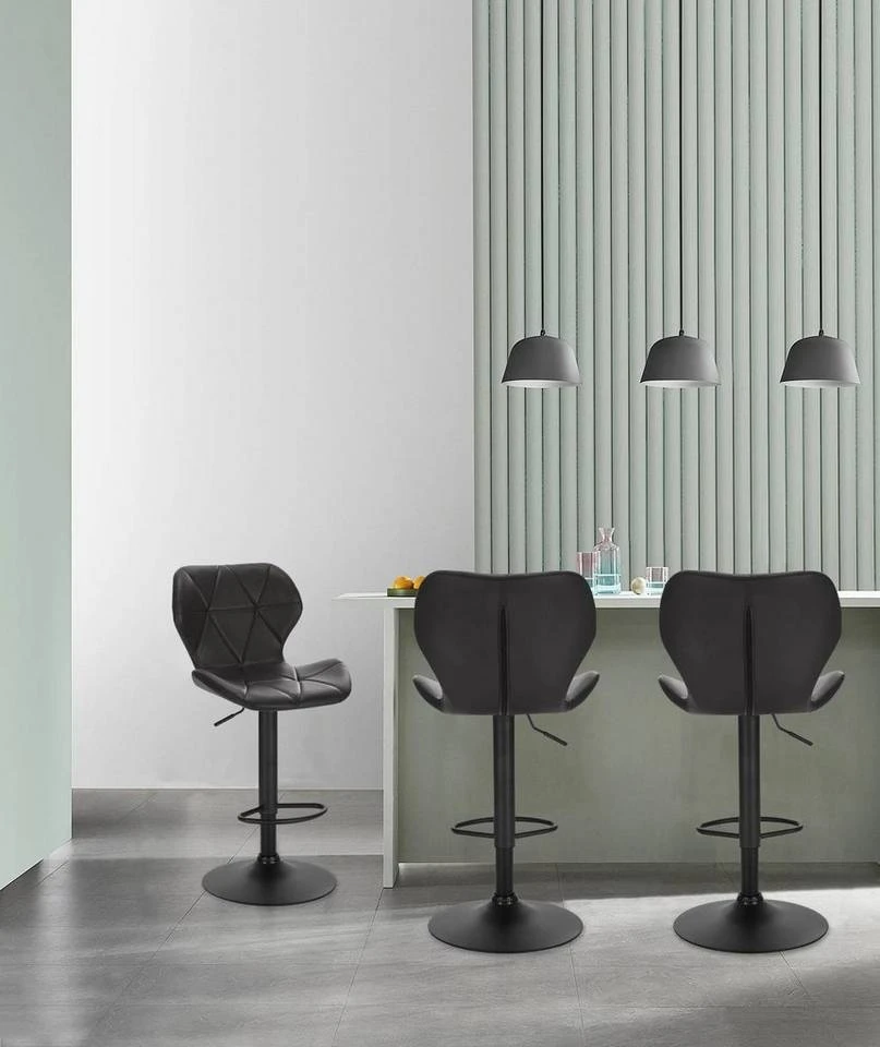 EUGAD Barhocker, 4er-Set mit Rückenlehne aus Kunstleder Metall Braun Anthrazit, Dunkelbraun, Grau 26 EUGAD Barhocker, 4er-Set mit Rückenlehne aus Kunstleder Metall Braun Anthrazit, Dunkelbraun, Grau – Bild 26