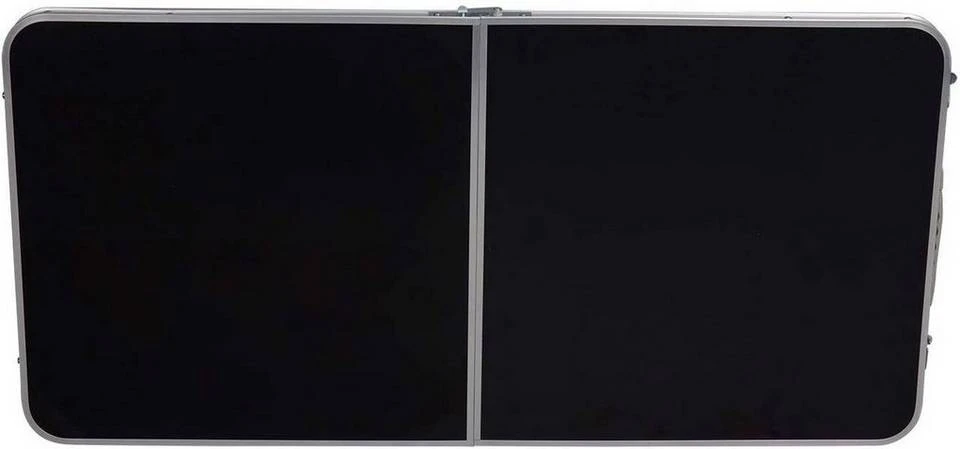 EUGAD Campingtisch, zusammenklappbar Pickniktisch, höhenverstellbar 120x60x55-62-70cm, Tischplatte aus MDF, Grau Eiche, Schwarz, Weiß 8 EUGAD Campingtisch, zusammenklappbar Pickniktisch, höhenverstellbar 120x60x55-62-70cm, Tischplatte aus MDF, Grau Eiche, Schwarz, Weiß – Bild 8