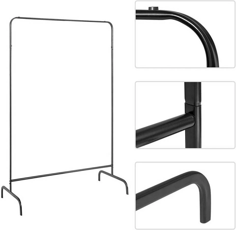EUGAD Garderobenständer, (1 St), Kleiderständer, Kleiderstange, Metall, Weiß Schwarz, Weiß 10 EUGAD Garderobenständer, (1 St), Kleiderständer, Kleiderstange, Metall, Weiß Schwarz, Weiß – Bild 10