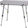 EUGAD Campingtisch, Camping Klapptisch aus Aluminium, mit Tragetasche, Höhenverstellbarer, 90x52.2x(45-72)cm