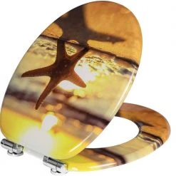 EUGAD WC-Sitz (1-St), Toilettensitz, WC Sitz mit Absenkautomatik, MDF, Holz, Softclose Scharnier Grüne Blätter, Holzfarbe, Lilie, Seestern, Seestern Am Strand, Seestern Sonnenuntergang, Stone, Lila Blume und Stones 68 EUGAD WC-Sitz (1-St), Toilettensitz, WC Sitz mit Absenkautomatik, MDF, Holz, Softclose Scharnier Grüne Blätter, Holzfarbe, Lilie, Seestern, Seestern Am Strand, Seestern Sonnenuntergang, Stone, Lila Blume und Stones -Eugad Möbel Einkaufen 9a7b69b3 42b7 4cf1 9b3f 4e717e90ec61