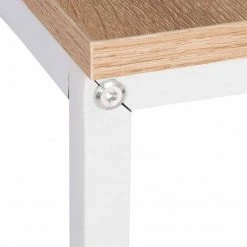 EUGAD Schreibtisch, Computertisch Esstisch Holz Stahl 80x60x70 cm Holz Vintage+schwarz Hell Eiche+schwarz, Hell Eiche+wei&szlig;, Marmor+schwarz -Eugad Möbel Einkaufen 9b2fc20f 87c0 5f4e b934 9430a3427de9