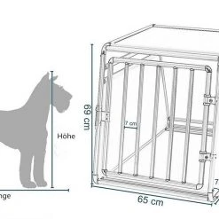 EUGAD Tiertransportbox, Hundetransportbox Alu Hundebox Reisebox Autobox für Husky Samojede Weimaraner Labrador Golden Retriever 90 x 65 x 69 cm XXL Schwarz Grau 19 EUGAD Tiertransportbox, Hundetransportbox Alu Hundebox Reisebox Autobox für Husky Samojede Weimaraner Labrador Golden Retriever 90 x 65 x 69 cm XXL Schwarz Grau -Eugad Möbel Einkaufen 9b456ed0 c38e 4561 845d e6b95f9c90da