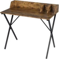 EUGAD Schreibtisch, 90x50x73CM Bürotisch PC Tisch Arbeitstisch für Home, Büro Metall + MDF Holzoptik Vintage -Eugad Möbel Einkaufen 9b88f14e 2e11 56ba b369 9d44c818a5d4