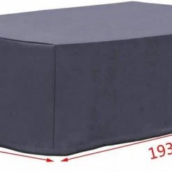EUGAD Gartenmöbel-Schutzhülle, Abdeckhaube für Tisch Stuhl Gewebeplane Plane Hülle 600D Oxford Wasserdicht Anthrazit 193x136x88cm(LxBxH) -Eugad Möbel Einkaufen 9c36c093 46c3 5611 957f 27f44b3aa275