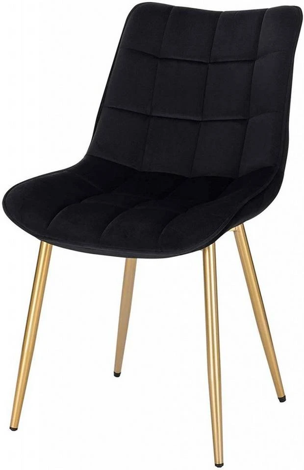 EUGAD Esszimmerstuhl, 4er-Set Küchenstühle Wohnzimmerstuhl mit Rückenlehne, Samt Sitzfläche, Gold Beine Grau Dunkelgrün, Rosa, Schwarz 16 EUGAD Esszimmerstuhl, 4er-Set Küchenstühle Wohnzimmerstuhl mit Rückenlehne, Samt Sitzfläche, Gold Beine Grau Dunkelgrün, Rosa, Schwarz – Bild 16