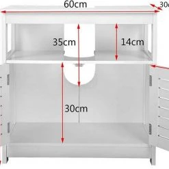 EUGAD Waschbeckenunterschrank Badezimmerschrank Unterschrank Waschtisch Badschrank mit 2 Türen mit Ablage 60x30x60 cm Weiß 8 EUGAD Waschbeckenunterschrank Badezimmerschrank Unterschrank Waschtisch Badschrank mit 2 Türen mit Ablage 60x30x60 cm Weiß -Eugad Möbel Einkaufen 9c9ba36d 3a04 5c6f 95c5 78180adbc84a