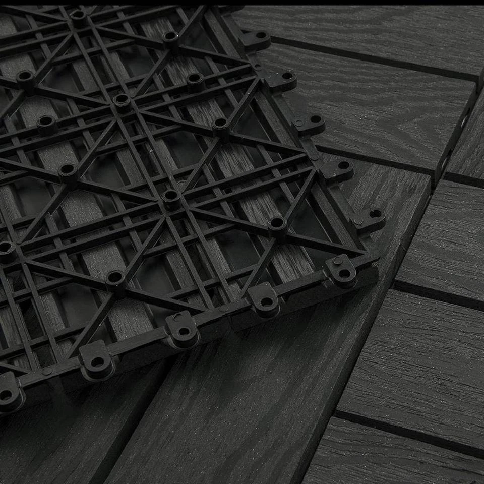 EUGAD WPC-Fliesen, WPC Fliesen Klickfliesen in Holzoptik 22 Stücke für 2m² Hellgrau Anthrazit, Braun, Coffee 21 EUGAD WPC-Fliesen, WPC Fliesen Klickfliesen in Holzoptik 22 Stücke für 2m² Hellgrau Anthrazit, Braun, Coffee – Bild 21