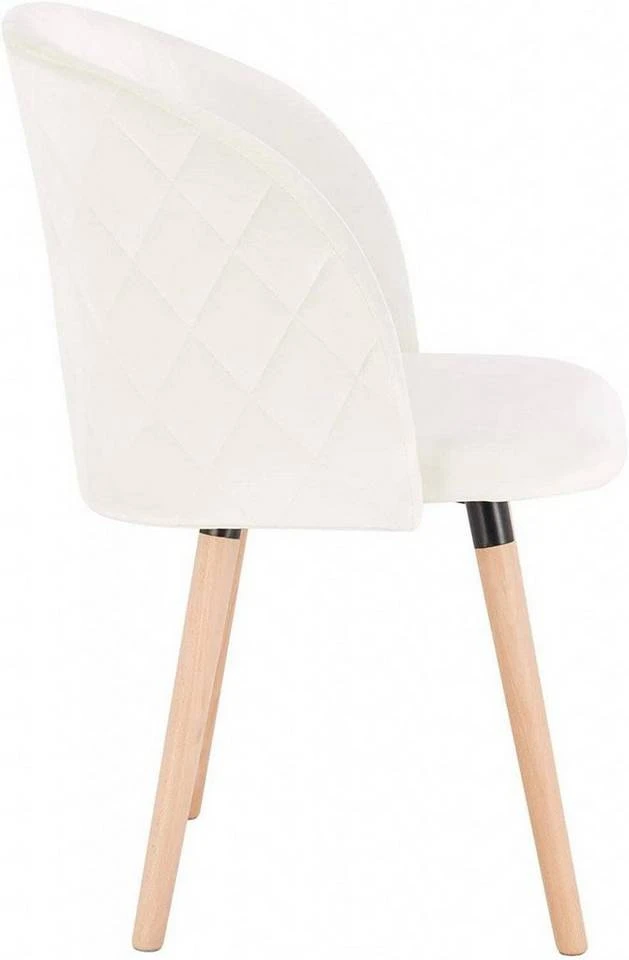 EUGAD Esszimmerstuhl, Esszimmerstuhl Küchenstuhl aus Samt Massivholz Rosa Cremeweiß 13 EUGAD Esszimmerstuhl, Esszimmerstuhl Küchenstuhl aus Samt Massivholz Rosa Cremeweiß – Bild 13