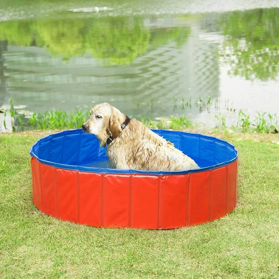 EUGAD Planschbecken, Hundepool Swimmingpool für Hunde Katzen rot 8 EUGAD Planschbecken, Hundepool Swimmingpool für Hunde Katzen rot – Bild 8