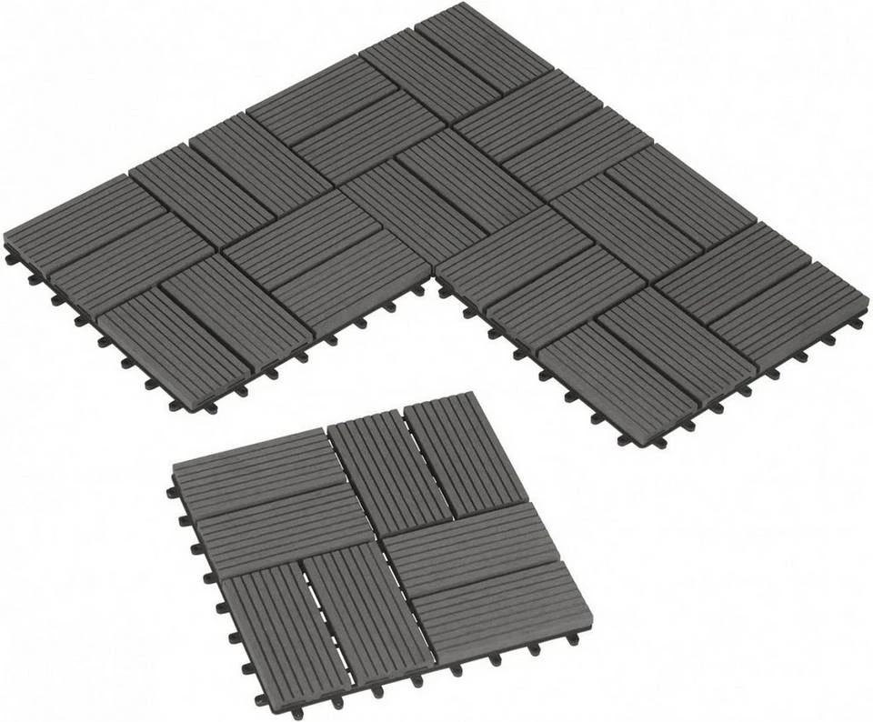 EUGAD WPC-Fliesen, 22 Stück WPC Terrassenfliesen Klickfliesen 30x30cm Coffee Anthrazit, Dunkelgrau, Hellgrau 22 EUGAD WPC-Fliesen, 22 Stück WPC Terrassenfliesen Klickfliesen 30x30cm Coffee Anthrazit, Dunkelgrau, Hellgrau – Bild 22