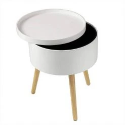 EUGAD Nachttisch, Beistelltisch mit Stauraum Nachtkommode Nachtschrank Holzbeine MDF 38x38x48,5cm Weiß -Eugad Möbel Einkaufen a3cb8224 0158 5858 a2cb 8854b72dbb21