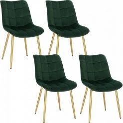 EUGAD Esszimmerstuhl, 4er-Set Küchenstühle Wohnzimmerstuhl mit Rückenlehne, Samt Sitzfläche, Gold Beine Grau Dunkelgrün, Rosa, Schwarz 53 EUGAD Esszimmerstuhl, 4er-Set Küchenstühle Wohnzimmerstuhl mit Rückenlehne, Samt Sitzfläche, Gold Beine Grau Dunkelgrün, Rosa, Schwarz -Eugad Möbel Einkaufen a4349df1 570b 5669 ad66 04bae1d7f72b
