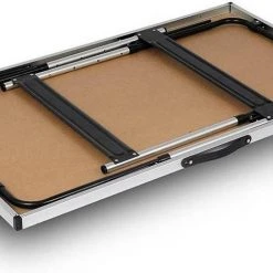 EUGAD Campingtisch, Campingtisch Alu Klapptisch, Tischplatte aus MDF, Schwarz Eiche, Grau -Eugad Möbel Einkaufen a510b94c 701b 53b2 9a1b 2c43fc0335db