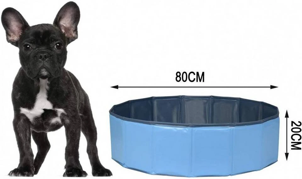 EUGAD Planschbecken, Hundepool Swimmingpool für Hunde Katzen blau 3 EUGAD Planschbecken, Hundepool Swimmingpool für Hunde Katzen blau – Bild 3