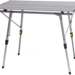 EUGAD Campingtisch, Camping Klapptisch aus Aluminium, mit Tragetasche, Höhenverstellbarer, 90x52.2x(45-72)cm -Eugad Möbel Einkaufen a5d118ad 30e2 566b b064 583e57ec1f5a