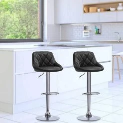 EUGAD Barhocker, 2er-Set Barstühle, höhenverstellbar, 360°drehbar Weiß Bordeaux, Cremewei&szlig;, Grau, Khaki, Rot, Schwarz, Wei&szlig; -Eugad Möbel Einkaufen a7fbbe58 6241 50a6 95a7 bf1aa0fb15f6