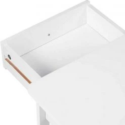 EUGAD Nachttisch, Nachtkommode Sofatisch Kaffeetisch Beistelltisch Nachtschrank für Wohnzimmer Schlafzimmer mit Schublade mit Ablage aus MDF Weiß -Eugad Möbel Einkaufen a87554f3 7466 5d08 8ac6 ed06ddb5e8a7