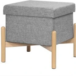 EUGAD Sitzhocker, Polsterhocker Sitztruhe bis 150kg belastbar, mit Stauraum, Deckel Abnehmbar Holzbeine Dunkelgrau Hellgrau 18 EUGAD Sitzhocker, Polsterhocker Sitztruhe bis 150kg belastbar, mit Stauraum, Deckel Abnehmbar Holzbeine Dunkelgrau Hellgrau -Eugad Möbel Einkaufen a9955175 1419 52ea be5b adf6063e0970