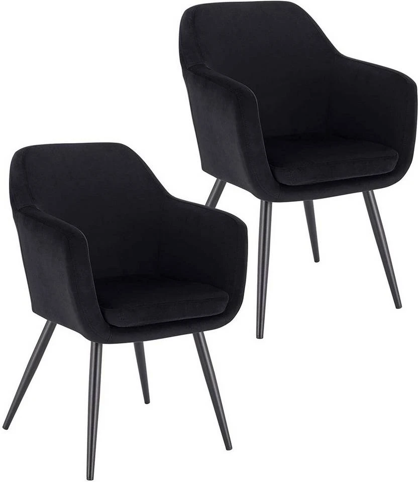 EUGAD Polsterstuhl (1 Stück), Küchenstuhl Samt Stuhl Sessel mit Armlehne, Metallbeine, für Esszimmer Wohnzimmer, Schwarz Dunkelgrau 24 EUGAD Polsterstuhl (1 Stück), Küchenstuhl Samt Stuhl Sessel mit Armlehne, Metallbeine, für Esszimmer Wohnzimmer, Schwarz Dunkelgrau – Bild 24
