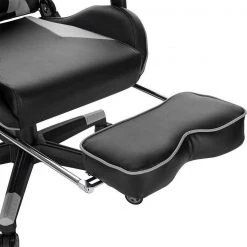 EUGAD Gaming-Stuhl (1 Stück), Racing Stuhl mit Fußstütze Racing Stuhl Drehstuhl Bürostuhl Schreibtischstuhl PC Stuhl mit Wippfunktion Höhenverstellbar Kunstleder Rot Grau, Wei&szlig; -Eugad Möbel Einkaufen aaa14855 c91e 53d9 bdbe 35151e5c52b9