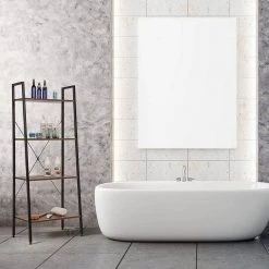 EUGAD Bücherregal, Standregal Bücherregal Metallregal Leiterregal Stufenregal Multifunktionale Regal Industrie Design MDF Metall Schwarz+schwarzer Marmor Golden+Weißer Marmor, Vintage -Eugad Möbel Einkaufen ac6ce3a4 02b2 56d6 8f72 888c942976be