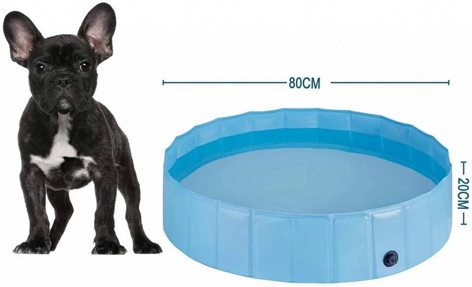 EUGAD Planschbecken, Hundepool Planschbecken für Hunde Katzen blau 3 EUGAD Planschbecken, Hundepool Planschbecken für Hunde Katzen blau – Bild 3