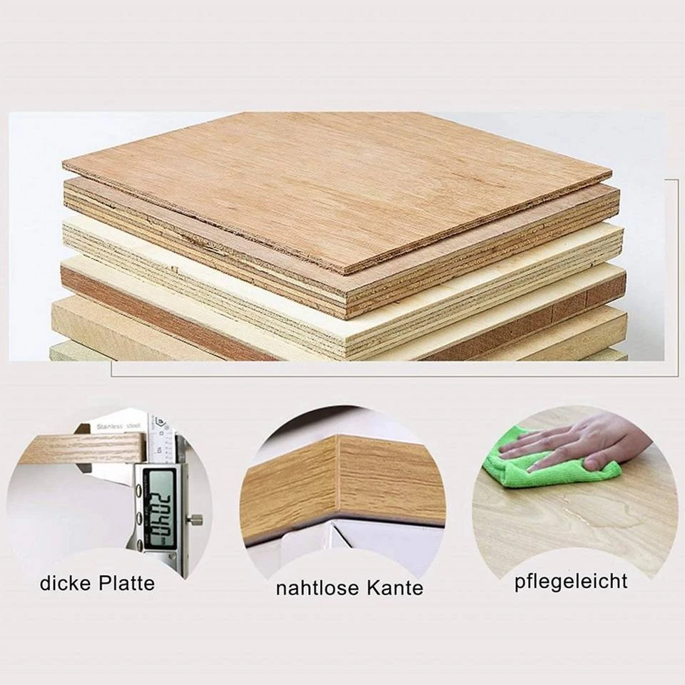 EUGAD Schreibtisch, Bürotisch mit Ablage Holz Stahl 120x64x120cm (BxTxH) Hell Eiche+schwarz Dunkel Buche-Schwarz, Hell Eiche-Schwarz, Hell Eiche-Weiß 6 EUGAD Schreibtisch, Bürotisch mit Ablage Holz Stahl 120x64x120cm (BxTxH) Hell Eiche+schwarz Dunkel Buche-Schwarz, Hell Eiche-Schwarz, Hell Eiche-Weiß – Bild 6