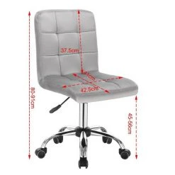 EUGAD Schreibtischstuhl, Arbeitshocker Bürohocker Samt Metall, 360° drehbar, Rosa Hellgrau 23 EUGAD Schreibtischstuhl, Arbeitshocker Bürohocker Samt Metall, 360° drehbar, Rosa Hellgrau -Eugad Möbel Einkaufen af2e8633 e8b5 5e86 aa80 391adaf80af1