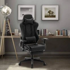 EUGAD Gaming Chair, Bürostuhl, Gaming Stuhl, Kunstleder, mit einstellbaren Armlehnen Rot Blau, Schwarz, Weiß 43 EUGAD Gaming Chair, Bürostuhl, Gaming Stuhl, Kunstleder, mit einstellbaren Armlehnen Rot Blau, Schwarz, Weiß -Eugad Möbel Einkaufen b38c5df4 40bb 555d 8122 73698e66a02b