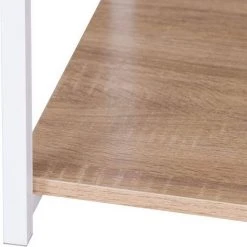 EUGAD Kleiderständer, Garderobenständer mit 2 Ablagen Holz Metall Schwarz-Hell Eiche Schwarz-Vintage, Weiß-Eiche -Eugad Möbel Einkaufen b4d86984 80f2 5530 8afc 1765012adf90