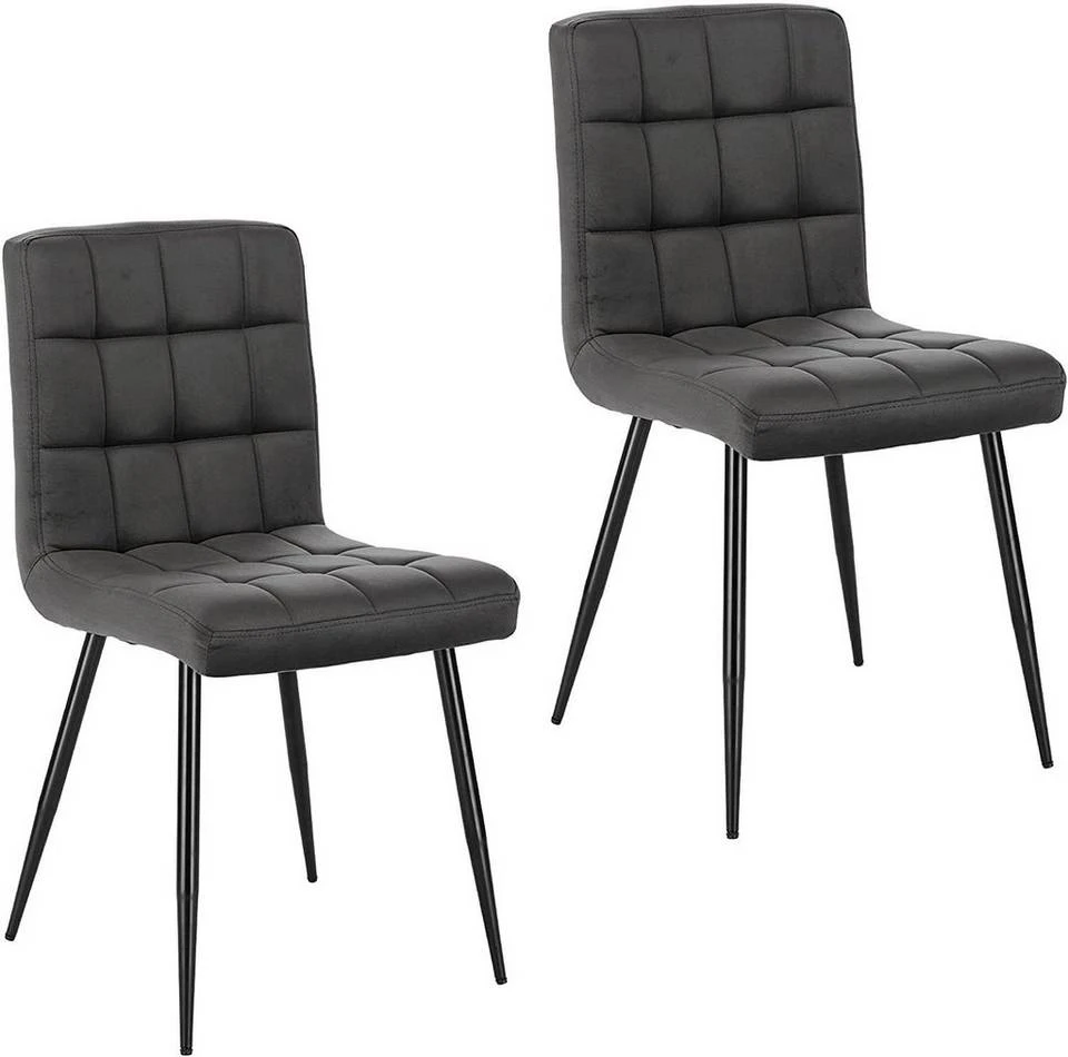 EUGAD Esszimmerstuhl (2 Stück), Polsterstuhl Wohnzimmerstuhl Samtstuhl Sessel mit Rückenlehne, Metallbeine, Sitzfläche aus Samt, Dunkelgrün Blau, Creme, Dunkelgrau, Dunkelgrün, Hellgrau, Rosa 27 EUGAD Esszimmerstuhl (2 Stück), Polsterstuhl Wohnzimmerstuhl Samtstuhl Sessel mit Rückenlehne, Metallbeine, Sitzfläche aus Samt, Dunkelgrün Blau, Creme, Dunkelgrau, Dunkelgrün, Hellgrau, Rosa – Bild 27