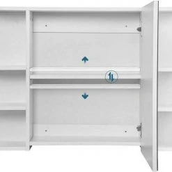 EUGAD Spiegelschrank Badezimmerspiegel Hängeschrank mit 8 Ablagen mit Tür Weiß 15 EUGAD Spiegelschrank Badezimmerspiegel Hängeschrank mit 8 Ablagen mit Tür Weiß -Eugad Möbel Einkaufen b8f6d1aa 6fd9 5c60 8962 3555b0be500a