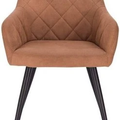 EUGAD Esszimmerstuhl (1 Stück), Wohnzimmerstuhl aus Stoff, Polsterstuhl mit Armlehnen und Rückenlehne, Gestell aus Metall Anthrazit, Braun, Grau -Eugad Möbel Einkaufen b8fa98f4 6f46 5c25 a9c1 1b5773e9b2f8