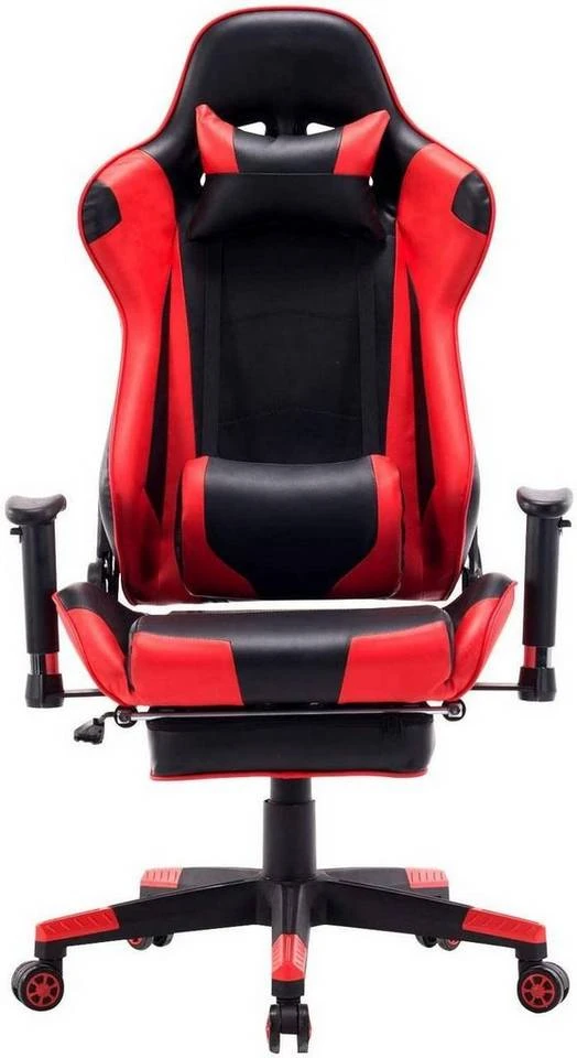 EUGAD Gaming Chair, Bürostuhl Schreibtischstuhl, Kunstleder, mit Ledenkissen Kopfstütze einstellbaren Armlehnen Weiß Grau, Rot, Weiß 14 EUGAD Gaming Chair, Bürostuhl Schreibtischstuhl, Kunstleder, mit Ledenkissen Kopfstütze einstellbaren Armlehnen Weiß Grau, Rot, Weiß – Bild 14