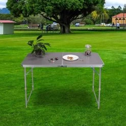 EUGAD Campingtisch, zusammenklappbar Pickniktisch, höhenverstellbar 120x60x55-62-70cm, Tischplatte aus MDF, Grau Eiche, Schwarz, Weiß 17 EUGAD Campingtisch, zusammenklappbar Pickniktisch, höhenverstellbar 120x60x55-62-70cm, Tischplatte aus MDF, Grau Eiche, Schwarz, Weiß -Eugad Möbel Einkaufen ba0cd978 b7aa 5bfd 8b1d 1ad4db66ca05