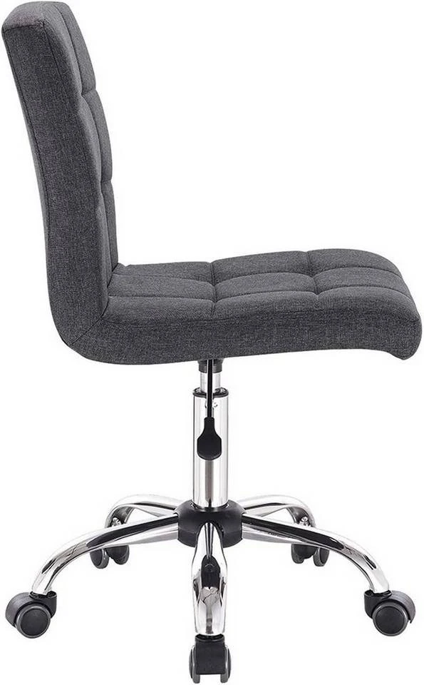 EUGAD Schreibtischstuhl, Bürohocker Schreibtischstuhl Rollhocker drehbar höhenverstellbar Stoffbezug Metall Dunkelgrau, Hellgrau 12 EUGAD Schreibtischstuhl, Bürohocker Schreibtischstuhl Rollhocker drehbar höhenverstellbar Stoffbezug Metall Dunkelgrau, Hellgrau – Bild 12